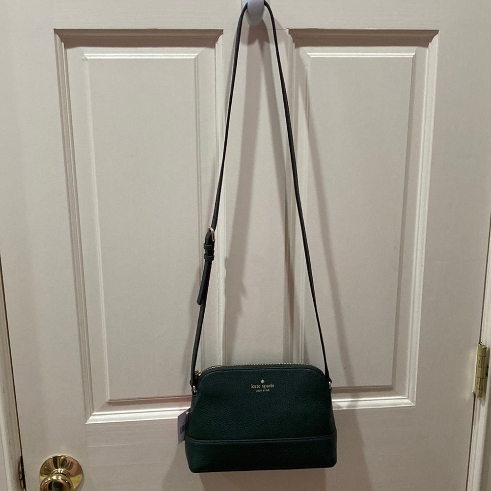NWT Kate Spade Hanna Deep Evergreen Crossbody Purse Bag - Picture 12 of 14